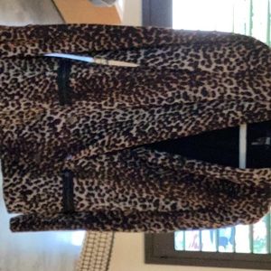 Paige leopard blazer size small